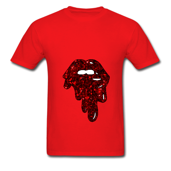 Sexy Glitter Lips Teeprint